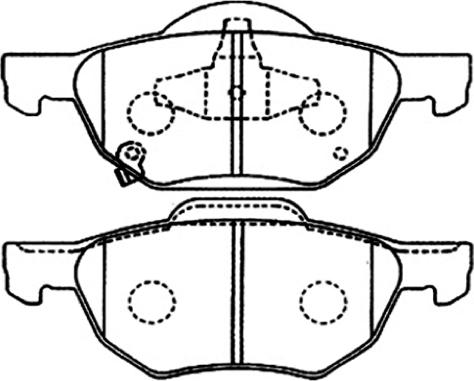 ASVA AKD-1293 - Brake Pad Set, disc brake autospares.lv