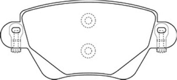 ASVA AKD-1249 - Brake Pad Set, disc brake autospares.lv