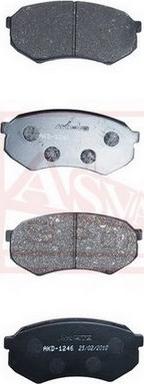 ASVA AKD-1246 - Brake Pad Set, disc brake autospares.lv