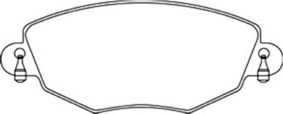 ASVA AKD-1248 - Brake Pad Set, disc brake autospares.lv