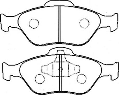 ASVA AKD-1247 - Brake Pad Set, disc brake autospares.lv