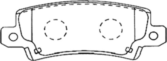 ASVA AKD-1259 - Brake Pad Set, disc brake autospares.lv