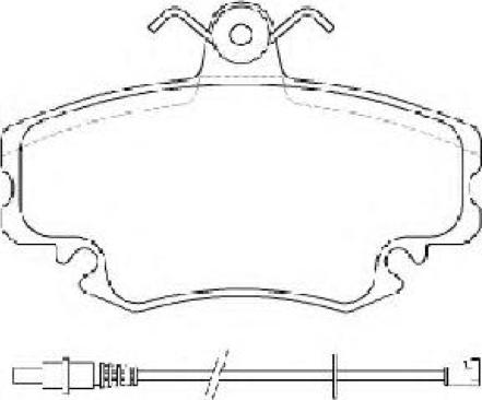 ASVA AKD-1251 - Brake Pad Set, disc brake autospares.lv