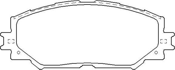 ASVA AKD-12610 - Brake Pad Set, disc brake autospares.lv