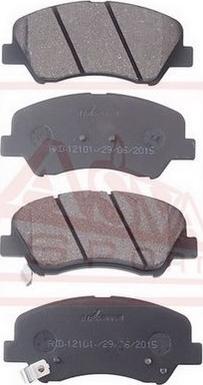 ASVA AKD-12101 - Brake Pad Set, disc brake autospares.lv