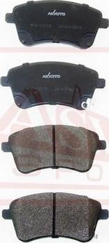 ASVA AKD-12115 - Brake Pad Set, disc brake autospares.lv