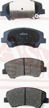 ASVA AKD-12117 - Brake Pad Set, disc brake autospares.lv