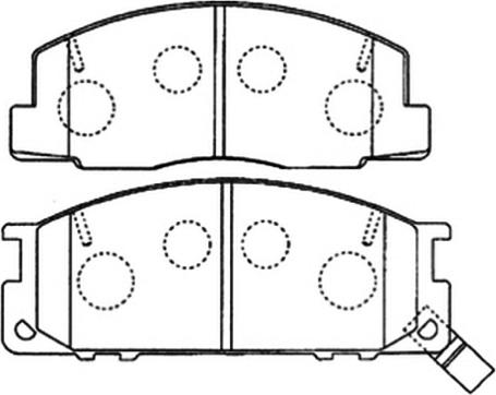 ASVA AKD-1218 - Brake Pad Set, disc brake autospares.lv