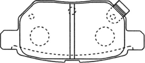 ASVA AKD-12130 - Brake Pad Set, disc brake autospares.lv