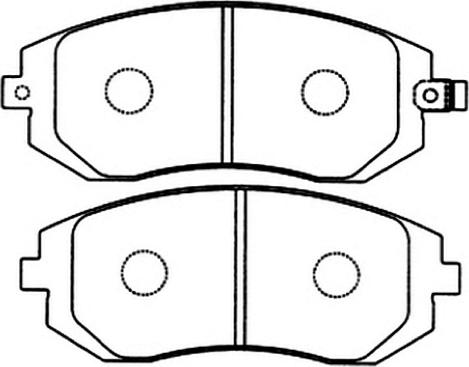 ASVA AKD-1286 - Brake Pad Set, disc brake autospares.lv