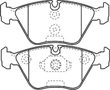 ASVA AKD-1230 - Brake Pad Set, disc brake autospares.lv