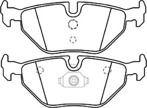 ASVA AKD-1231 - Brake Pad Set, disc brake autospares.lv