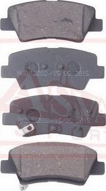 ASVA AKD-12202 - Brake Pad Set, disc brake autospares.lv