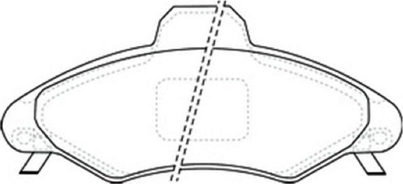 ASVA AKD-1228 - Brake Pad Set, disc brake autospares.lv