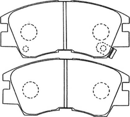 ASVA AKD-3172 - Brake Pad Set, disc brake autospares.lv