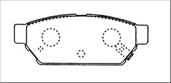 ASVA AKD-3314 - Brake Pad Set, disc brake autospares.lv