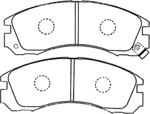 ASVA AKD-3233 - Brake Pad Set, disc brake autospares.lv