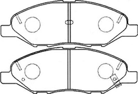 ASVA AKD-2452 - Brake Pad Set, disc brake autospares.lv