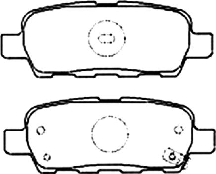 ASVA AKD-2466 - Brake Pad Set, disc brake autospares.lv