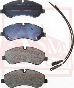 ASVA AKD-21103 - Brake Pad Set, disc brake autospares.lv