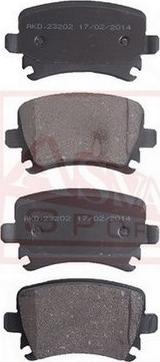 ASVA AKD-23202 - Brake Pad Set, disc brake autospares.lv