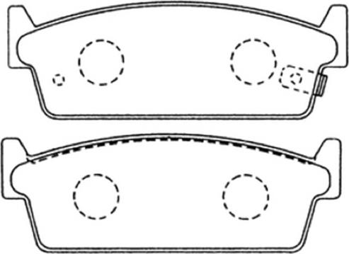 ASVA AKD-22202 - Brake Pad Set, disc brake autospares.lv