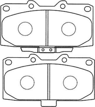 ASVA AKD-7463 - Brake Pad Set, disc brake autospares.lv