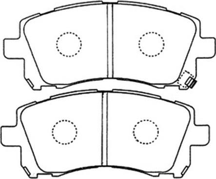 ASVA AKD-7390 - Brake Pad Set, disc brake autospares.lv