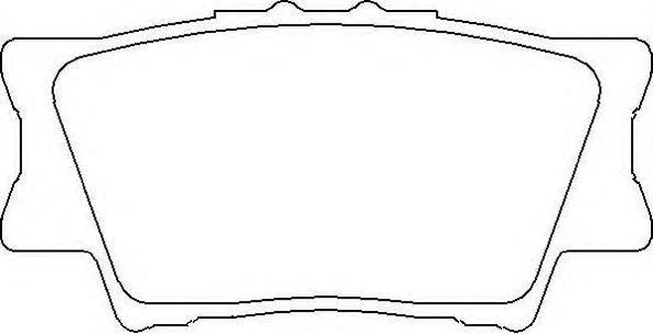 ASVA AKDC-6247 - Brake Pad Set, disc brake autospares.lv