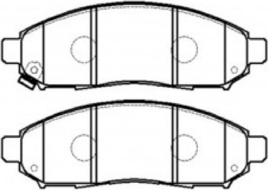 ASVA AKD-EB326 - Brake Pad Set, disc brake autospares.lv