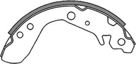 ASVA AKS-5534 - Brake Shoe Set autospares.lv