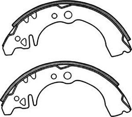 ASVA AKS-0034 - Brake Shoe Set autospares.lv