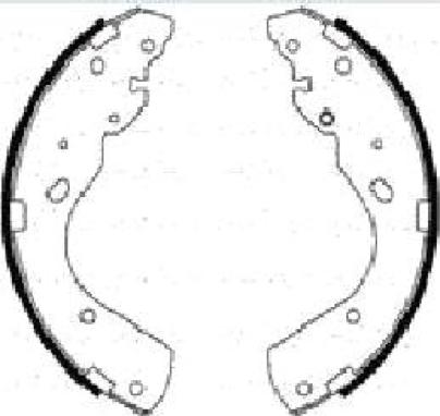 ASVA AKS-3416 - Brake Shoe Set autospares.lv