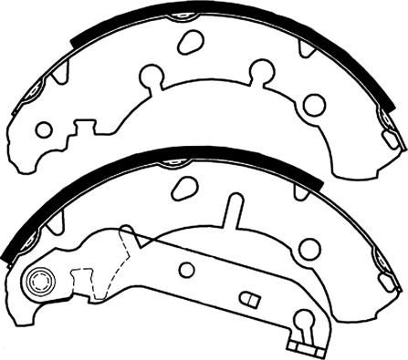 ASVA AKS-2006 - Brake Shoe Set autospares.lv