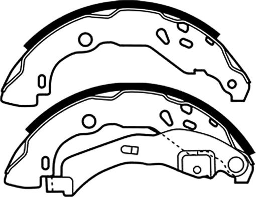 ASVA AKS-2014 - Brake Shoe Set autospares.lv