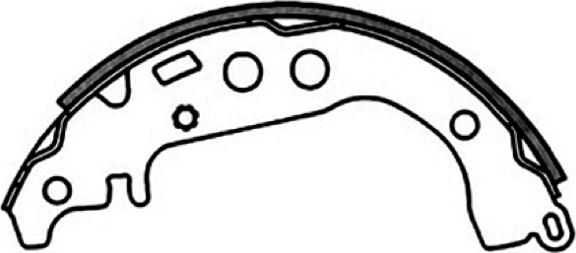 ASVA AKS-2342 - Brake Shoe Set autospares.lv