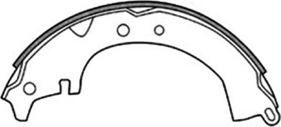 ASVA AKS-2232 - Brake Shoe Set autospares.lv