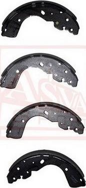 ASVA AKS-EB327 - Brake Shoe Set autospares.lv