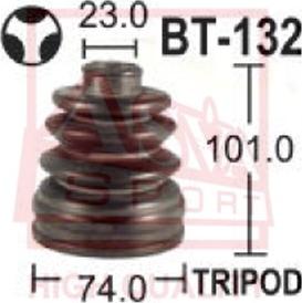 ASVA ASBT-132 - Bellow, drive shaft autospares.lv