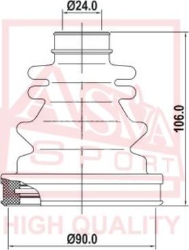 ASVA ASBT-129 - Bellow, drive shaft autospares.lv