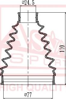 ASVA ASBT-KCD - Bellow, drive shaft autospares.lv