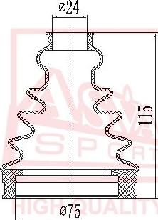 ASVA ASBT-INA61 - Bellow, drive shaft autospares.lv