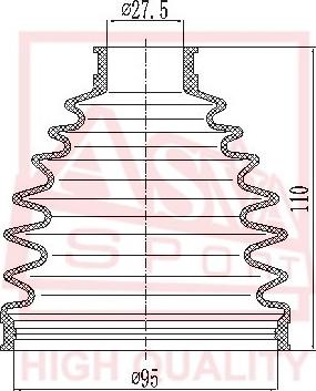 ASVA ASBT-NSF - Bellow, drive shaft autospares.lv