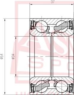 ASVA DAC34640037 - Wheel Bearing autospares.lv