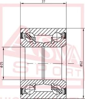 ASVA DAC25520037 - Wheel Bearing autospares.lv