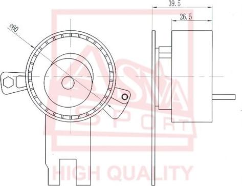 ASVA FDBP-012 - Tensioner Pulley, v-belt autospares.lv