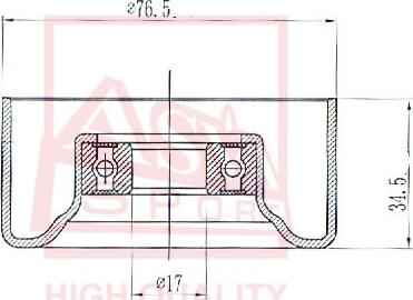 ASVA HNBP-006 - Tensioner Pulley, v-belt autospares.lv