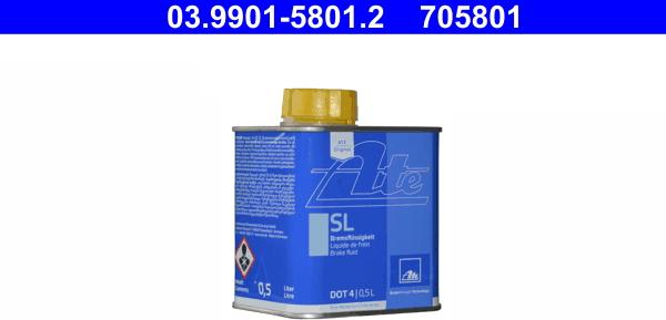 ATE 03.9901-5801.2 - Brake Fluid autospares.lv