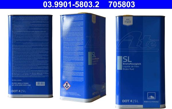 ATE 03.9901-5803.2 - Brake Fluid autospares.lv