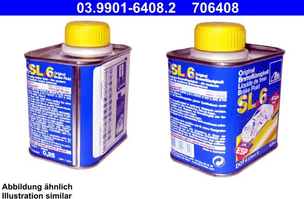 ATE 03.9901-6408.2 - Brake Fluid autospares.lv